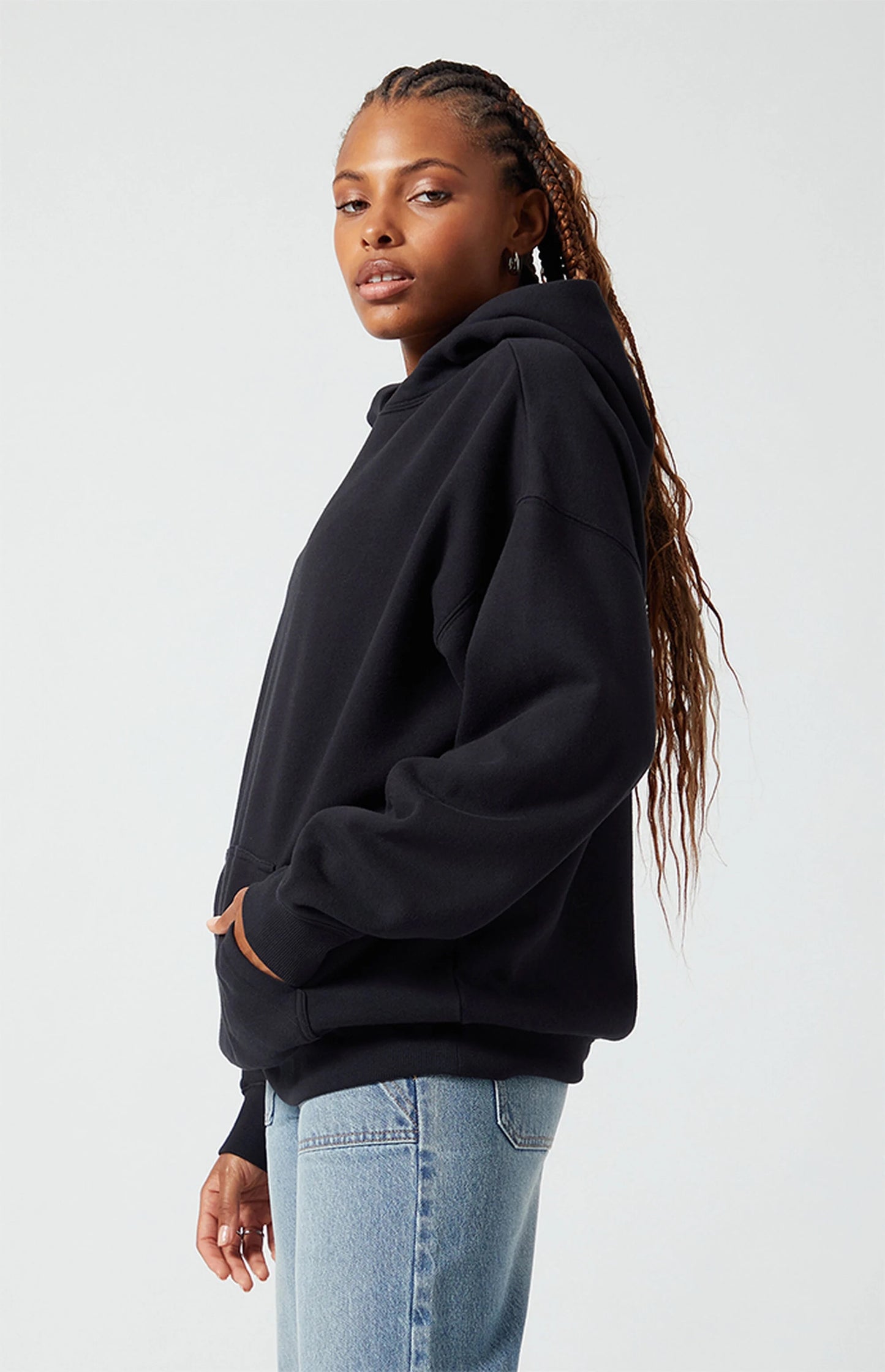 Washed Pull Over Hoodie