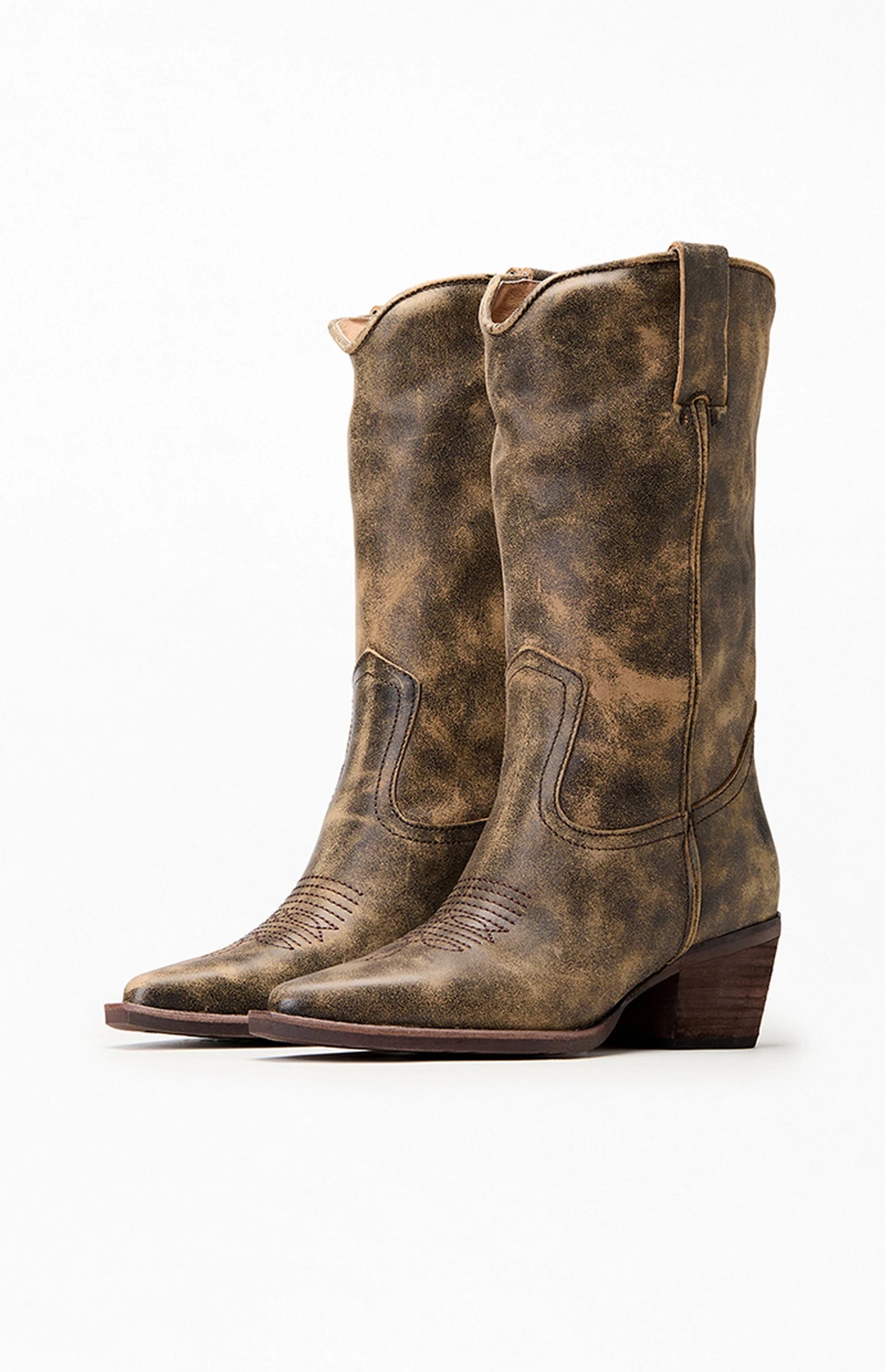 Women's Leather Cowboy Boots